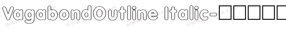 VagabondOutline Italic字体转换